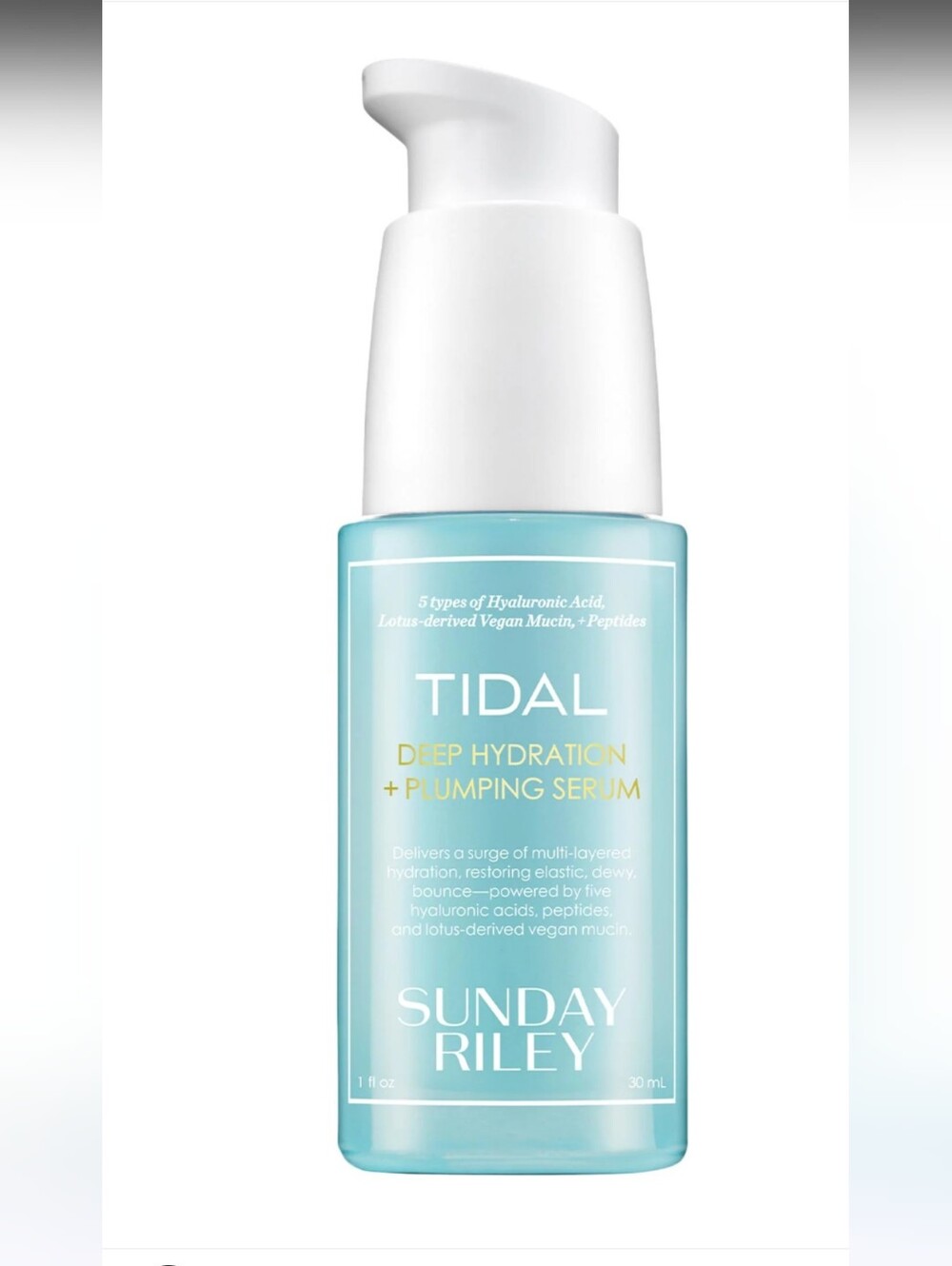 SUNDAY RILEY Tidal Deep Hydration + Plumping Serum NIB, Full Size